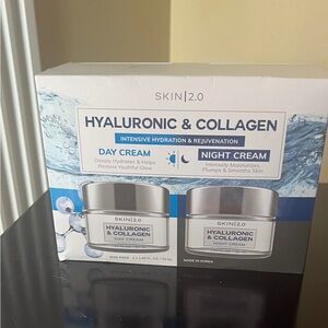 Hyaluronic & Collagen Moisturizer Set - Silver
